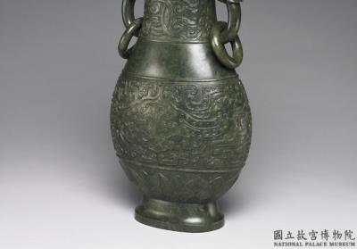 图片[3]-Jade vase with animal-mask pattern, Qing dynasty, Qianlong reign (1736-1795)-China Archive